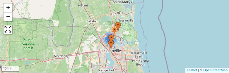 Related schools map