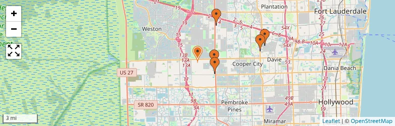 Related schools map