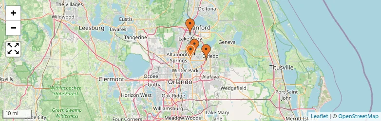 Related schools map