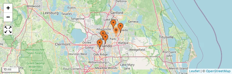 Related schools map