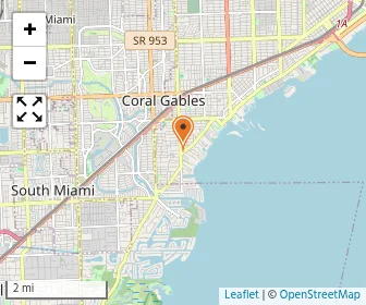 Map of Vanguard School Of Coconut Grove Fl