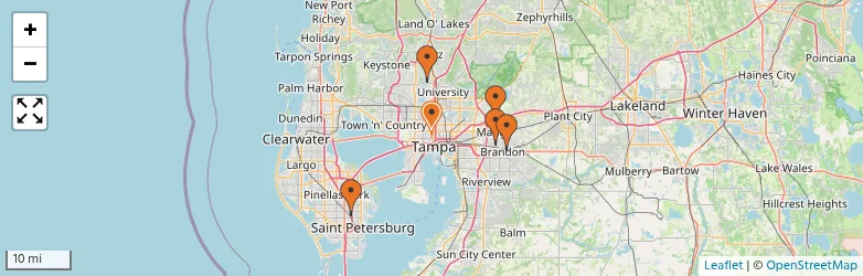 Related schools map