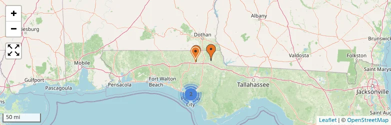Related schools map