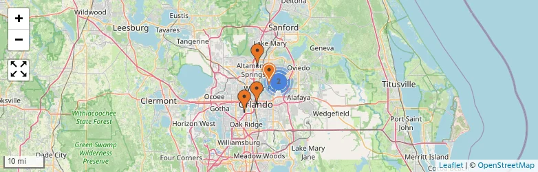 Related schools map