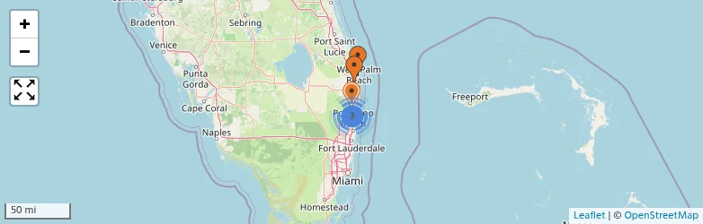 Related schools map