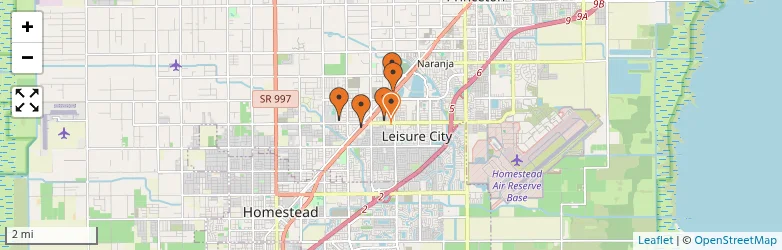 Related schools map