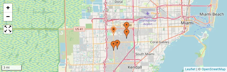 Related schools map