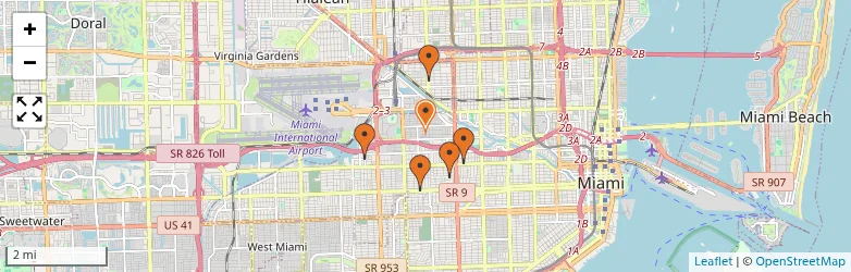 Related schools map