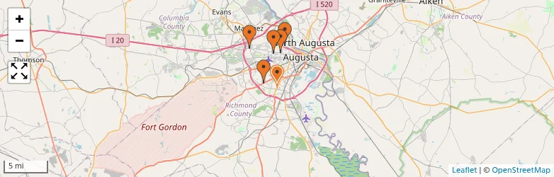 Related schools map