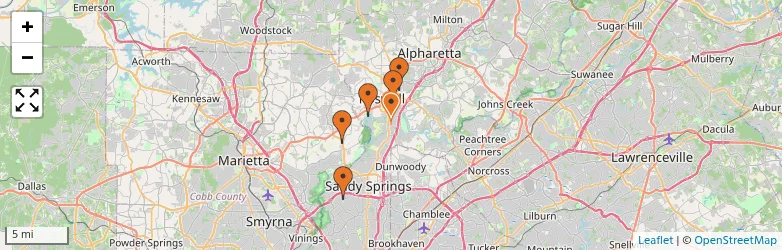 Related schools map