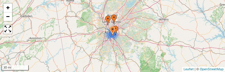 Related schools map