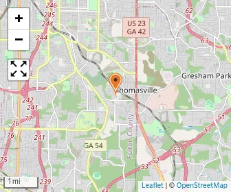 Map of Atlanta Youth Academy