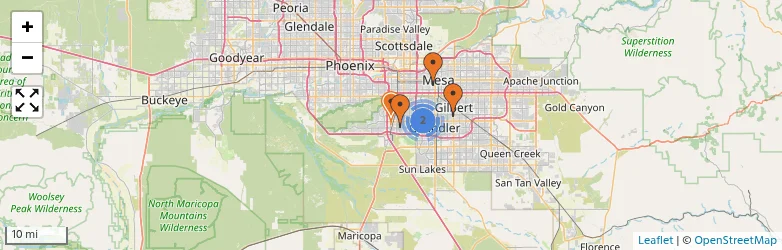 Related schools map