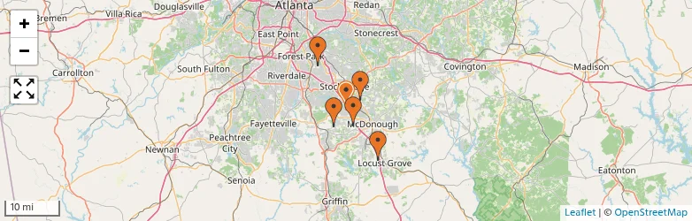 Related schools map
