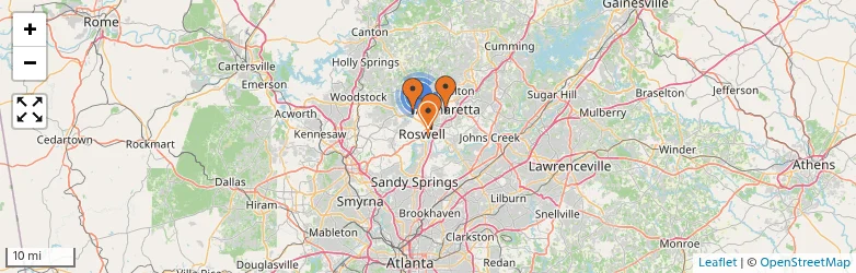 Related schools map