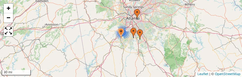 Related schools map