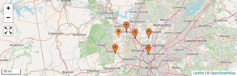 Related schools map