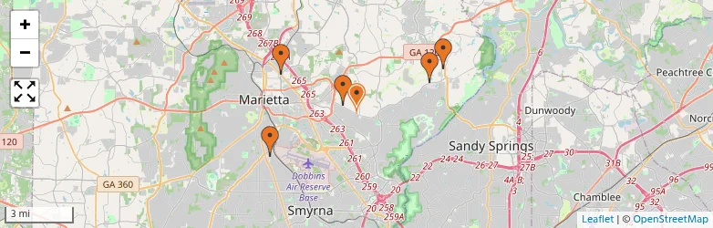Related schools map