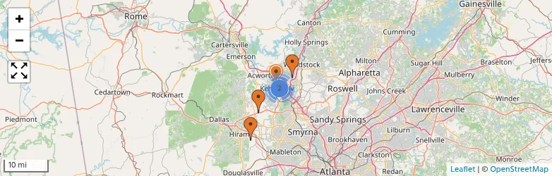 Related schools map