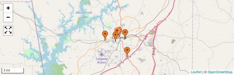 Related schools map