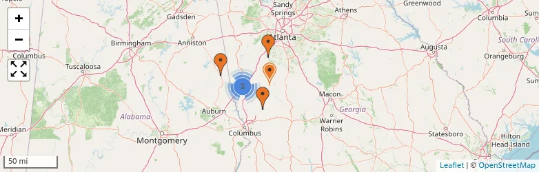 Related schools map