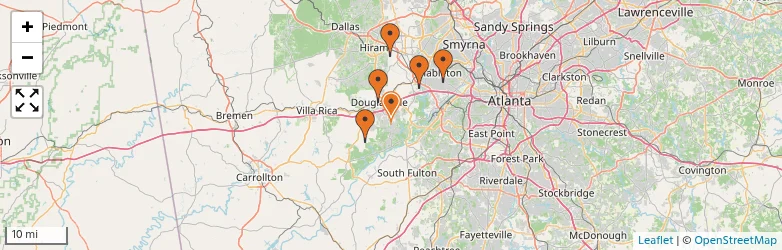 Related schools map