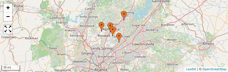 Related schools map