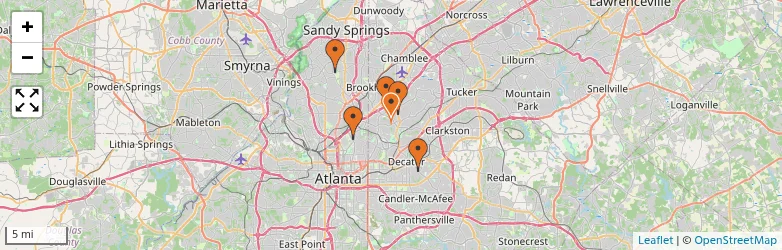 Related schools map