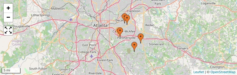 Related schools map