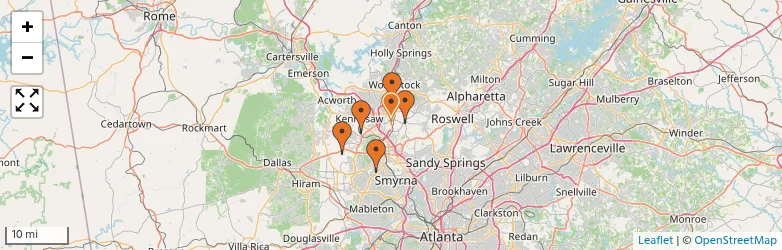 Related schools map