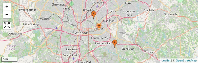 Related schools map