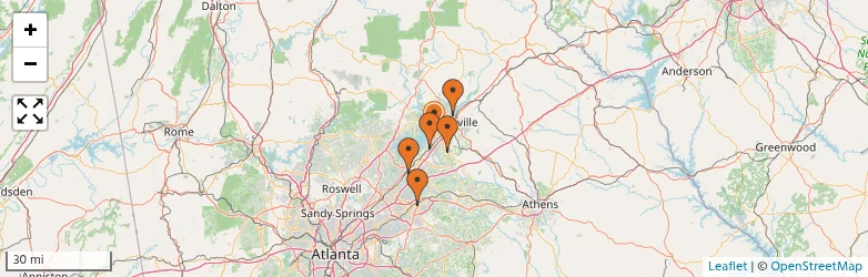 Related schools map