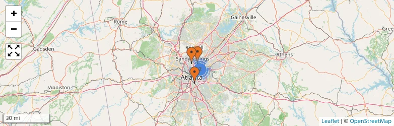Related schools map