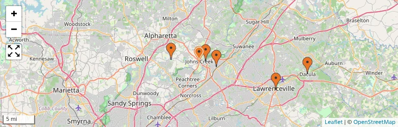 Related schools map