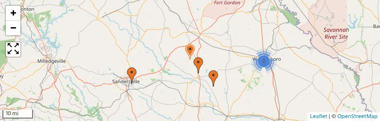 Related schools map