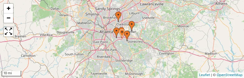 Related schools map