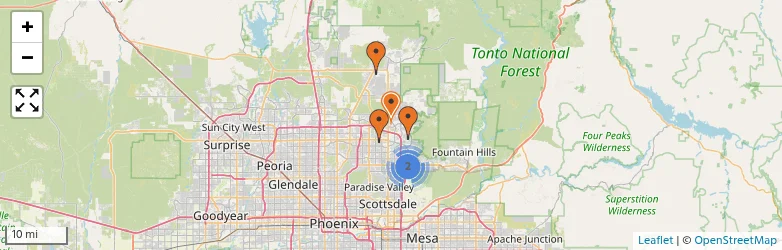 Related schools map