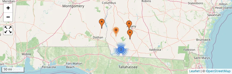 Related schools map