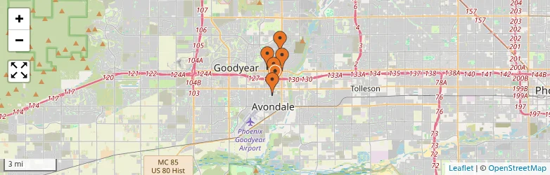 Related schools map