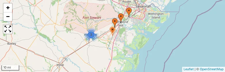 Related schools map