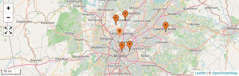 Related schools map