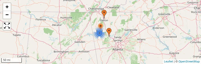 Related schools map