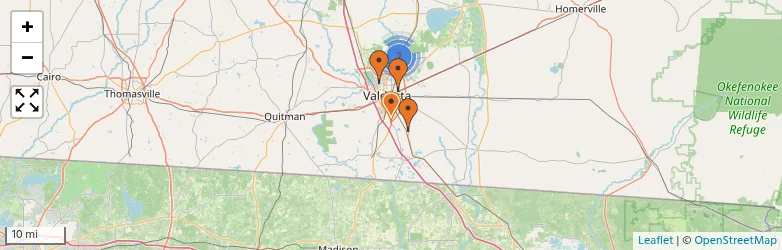 Related schools map