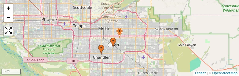 Related schools map