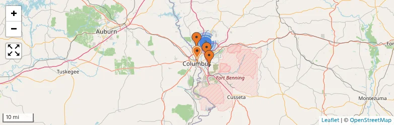 Related schools map