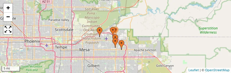 Related schools map