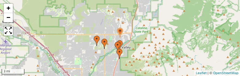 Related schools map