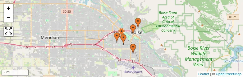 Related schools map