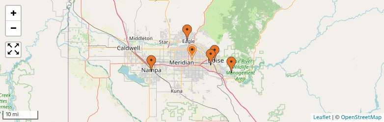 Related schools map