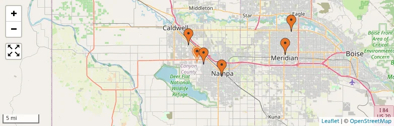 Related schools map